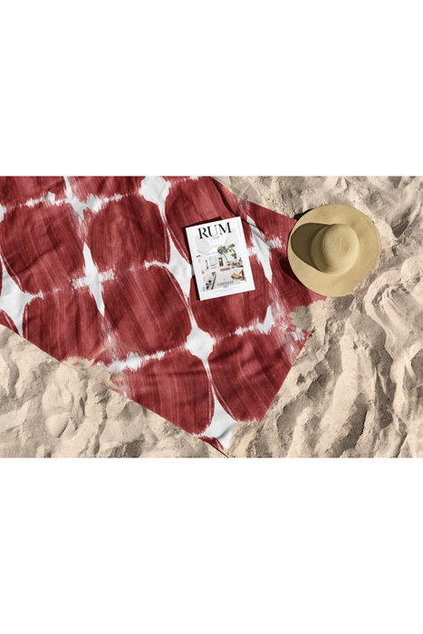 Mijölnir Red Muscle 90 Toalla de Playa Multicolor de Lujo, Tacto Suave, Microfilamento 90x150 cm